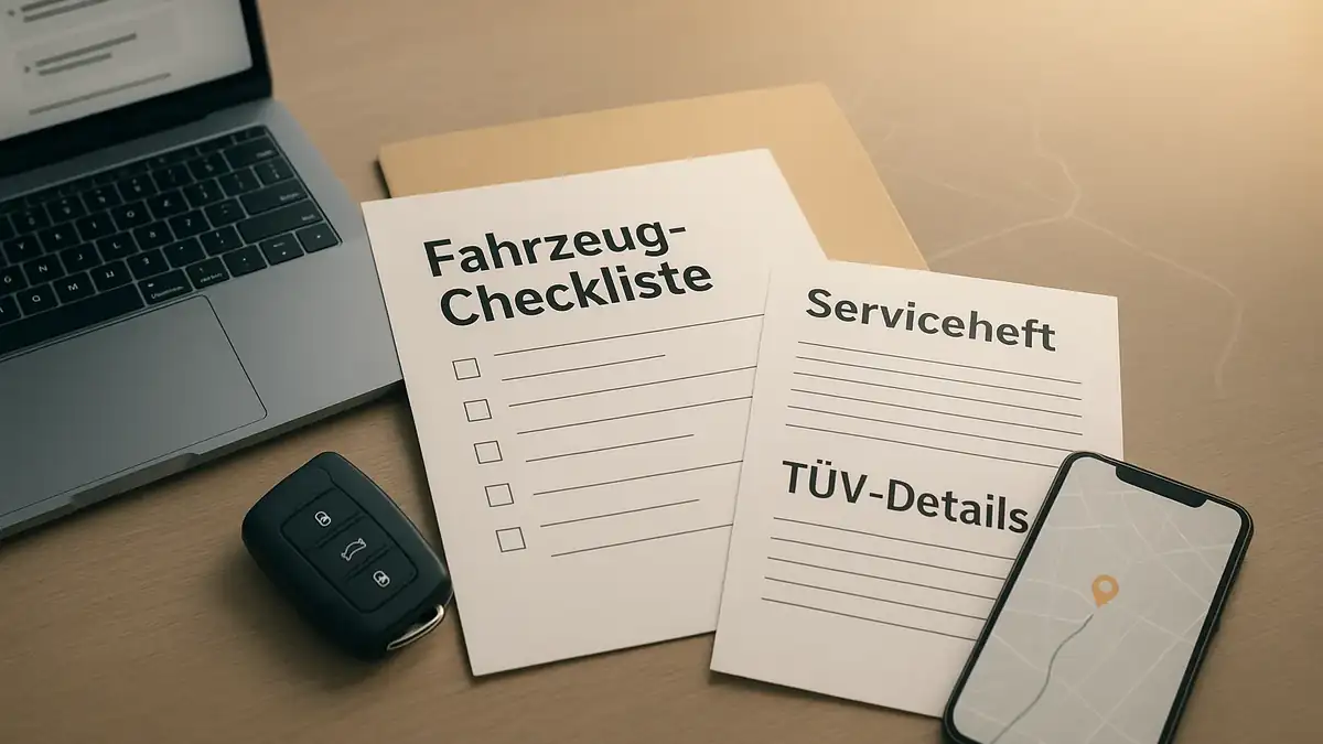 Illustration: Kilometerstand vs Zustand: So erkennst du ungewöhnliche Abnutzung – Fahrzeug-Checkliste, Serviceheft, TÜV-Details